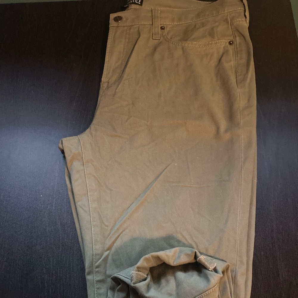 J Crew mercantile skinny green chino jean